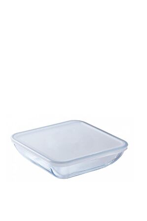 Pyrex Kare Fırın Kabı+Kapak 20x20cm 1,6L